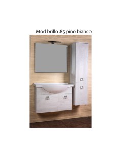 MOBILE BAGNO BRILLO 85 SOSPESO PINO BIANCO