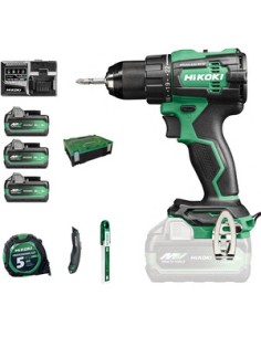 HIKOKI TRAPANO DV18DE 18V C/PERC BRUSH+3BATT+ACC