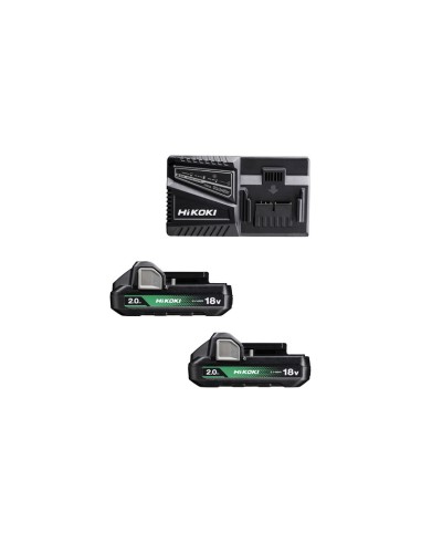 HIKOKI PACK BATTERIA UC18YFSLWFZ 18V 2X2AH+CARIC