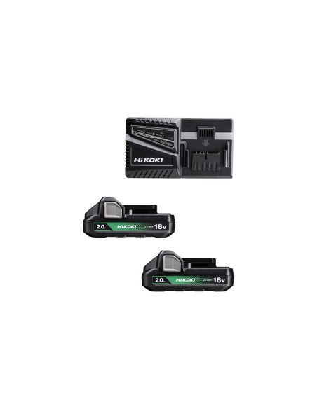 HIKOKI PACK BATTERIA UC18YFSLWFZ 18V 2X2AH+CARIC