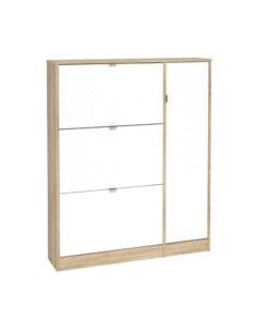 KIT SCARPIERA 3 RIBALTE +1 ANTA 102X24X125 ROVERE BIANCO