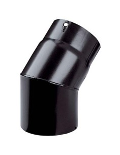GOMITO LEGNA 45° PLUS NERO OPACO SAVE CM 12