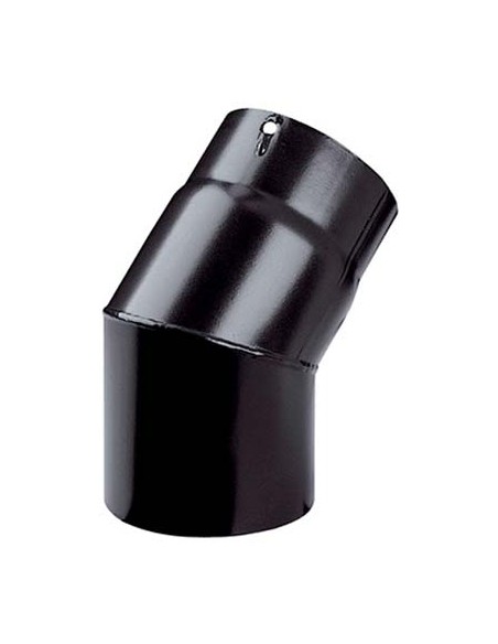 GOMITO LEGNA 45° PLUS NERO OPACO SAVE CM 12