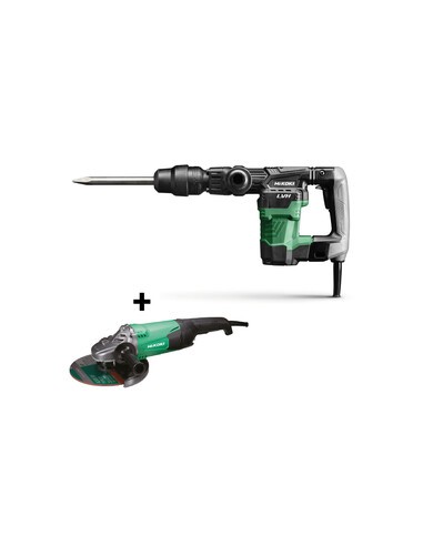 HIKOKI MARTELLO DEMOLITORE H41MB2 + SMERIGL G23ST