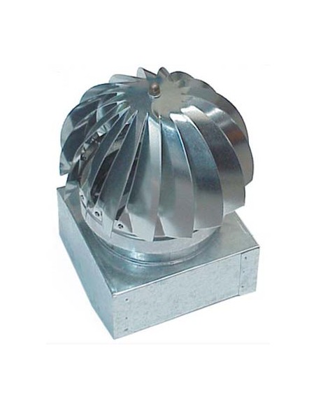 VENTOLINO GIREVOLE BASE QUADRA ZINCATO CM 27X27