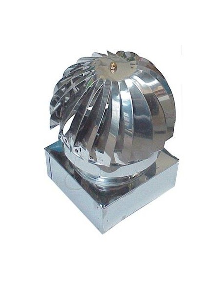 VENTOLINO GIREVOLE BASE QUADRA INOX AISI 304 CM 32X32