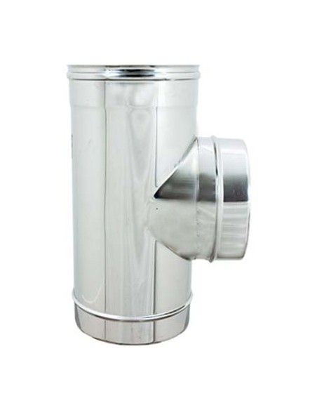 TUBO A TEE 90° MMF ACCIAIO INOX AISI 304 CM 13 MMF