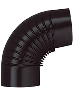 GOMITO LEGNA 90° CLASSIC NERO OPACO SAVE CM 15