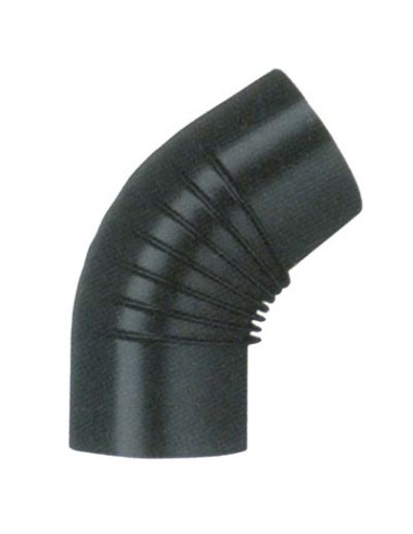 GOMITO LEGNA 45° CLASSIC NERO OPACO SAVE CM 12