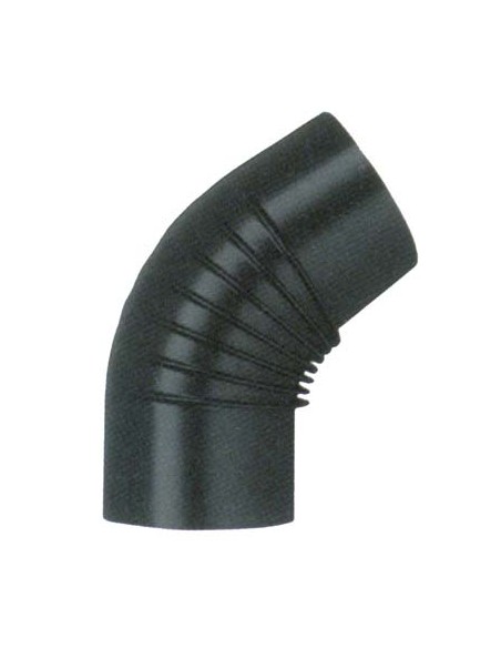 GOMITO LEGNA 45° CLASSIC NERO OPACO SAVE CM 12