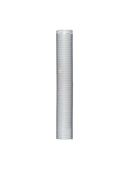 TUBO RULLATO ALLUMINIO BIANCO MM 0,12 CM 10 MT 3