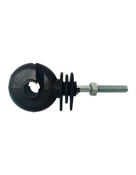 ISOLATORE ELETTRORECINZIONE OCCHIOLO VITE FERRO X FILO + CORDA