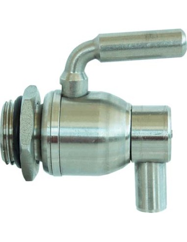 RUBINETTO A SFERA INOX SALVAGOCCIA + GHIERA TORNITO 3/8M