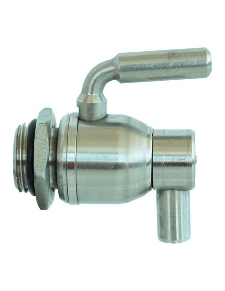 RUBINETTO A SFERA INOX SALVAGOCCIA + GHIERA TORNITO 3/8M