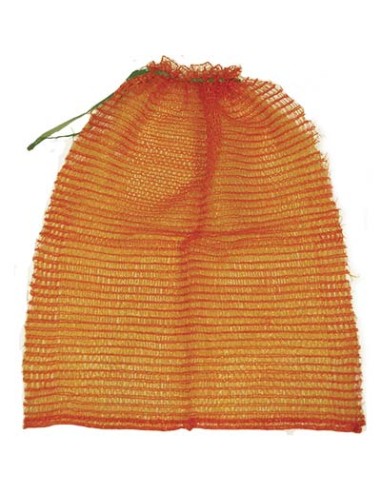 SACCO RASCHEL A RETE PP ARANCIO/ROSSO CM 35X50 PORTATA KG 5-10