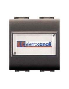 LIFE 4025 PULSANTE C/PORTANOME GRIGIO ANTRACITE