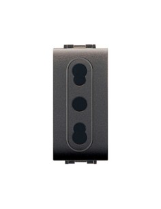 LIFE 4045 PRESA BIVALENTE GRIGIO ANTRACITE