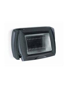 PLACCA LIFE BOX SYSTEM P/ESTERNO IP55 NERO 3P