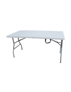 C TAVOLO IN ACCIAIO E HDPE PIEGHEVOLE 183X76XH74CM