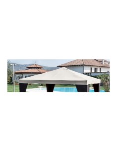 C TOP RICAMBIO P/GAZEBO LEGNO 3X4M POLIEST BIANCO