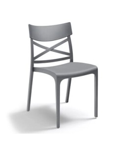 SEDIA CROIX IMPILABILE 46X54XH80CM GRAPHITE