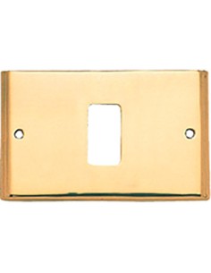 PLACCA COPRIFRUTTI COTTALI OTTONE POSTI 1 MM 125X74 MAGIC/VENUS