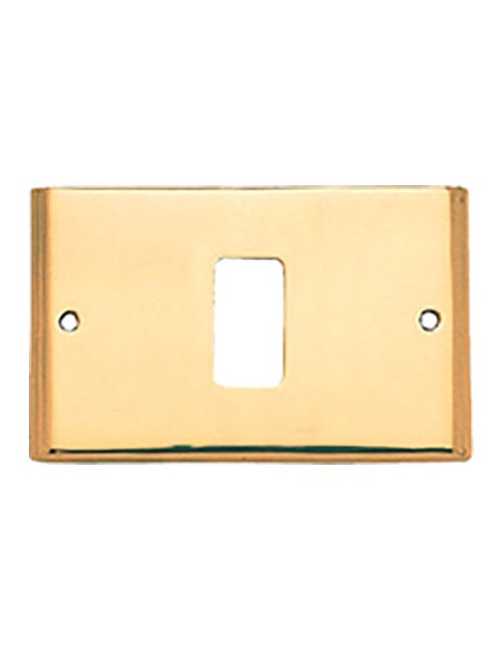 PLACCA COPRIFRUTTI COTTALI OTTONE POSTI 1 MM 125X74 MAGIC/VENUS