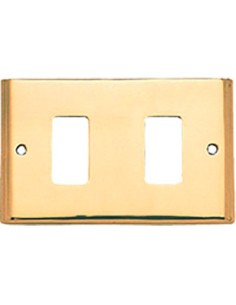 PLACCA COPRIFRUTTI COTTALI OTTONE POSTI 2 MM 125X74 MAGIC/VENUS