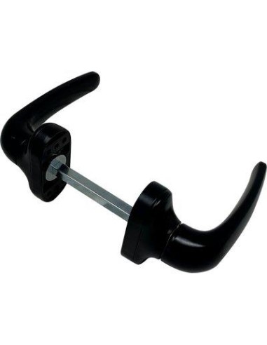 MANIGLIA X PORTA METALLO TOP ALLUMINIO VERN NERA Q8