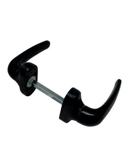 MANIGLIA X PORTA METALLO TOP ALLUMINIO VERN NERA Q8