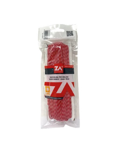FILO EDILIZIA BIANCO/ROSSO PPL MT 50