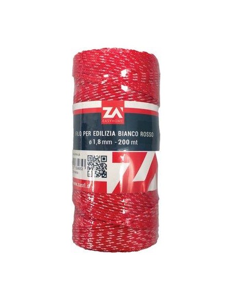 FILO EDILIZIA BIANCO/ROSSO PPL MT 200