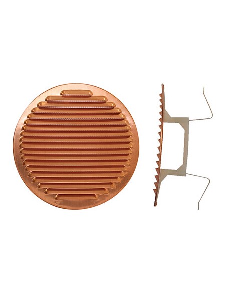 BOCCHETTA AERAZIONE RAME TONDA + MOLLE MM 80/125