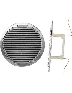 BOCCHETTA AERAZIONE ALLUMINIO TONDA + MOLLE MM 80/125