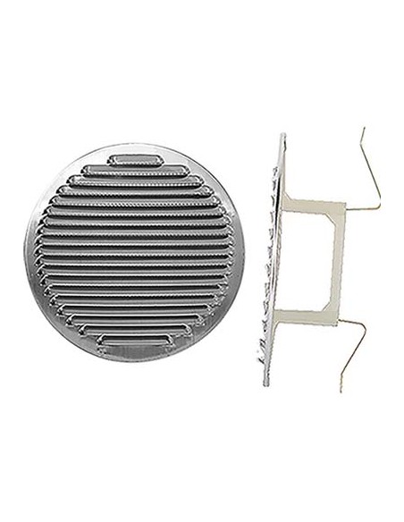 BOCCHETTA AERAZIONE ALLUMINIO TONDA + MOLLE MM 80/125