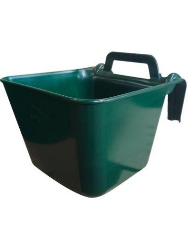 MANGIATOIA CAVALLI STACCIONATA PORTATILE PLASTICA CM 40X30 H.CM 25