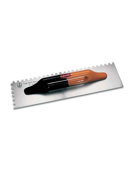 FRATTAZZO ACCIAIO DENTATO TEDESCO 814/D ANCORA BASE LEGNO DX D.MM 10X10 MM 140X480