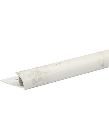PROFILO JOLLY ECORONDMARM ARCANSAS PVC MARMO BIANCO CARRARA MM 10X24 H.CM 250