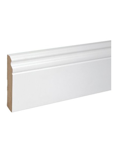 BATTISCOPA BAROCCO PIRCHER MDF BIANCO MM 18X100 H.MM 2250