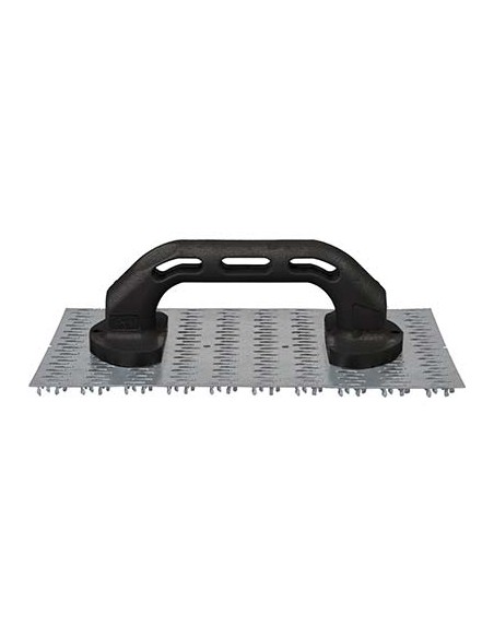 RASCHIATORE INTONACO ACCIAIO MANICO PLASTICA MM 250X150