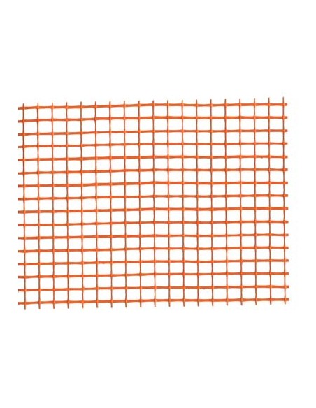 RETE FIBRA INTONACO 110 GR/MQ 110 ARANCIO MAGLIA MM 10X10 L.MT 50 H.CM 100