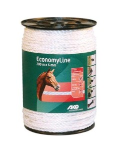 CORDA ELETTRORECINZIONE AKO KERBL FILI ACCIAIO 6 MM 6 MT 200