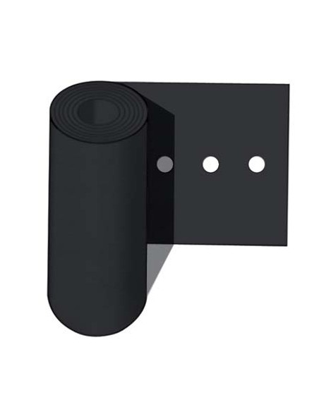 FOGLIA POLIETILENE NERA FORO SINGOLO SELF MM 0,05 PASSO CM 20 H.CM 120 L.MT  30 CA