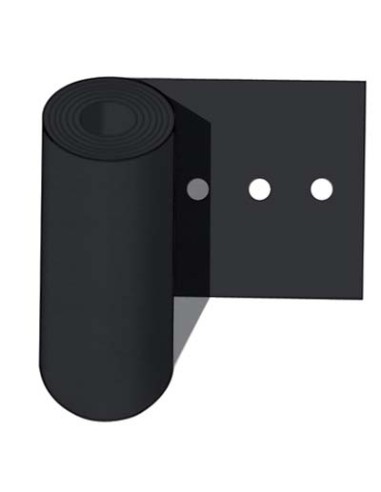 FOGLIA POLIETILENE NERA FORO SINGOLO SELF MM 0,05 PASSO CM 20 H.CM 120 L.MT 100 CA