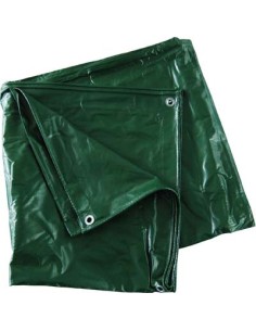TELONE OCCHIELLATO PVC PESANTE VERDE EFFE GR/MQ 540 MT 4X8