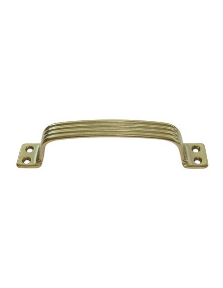 MANIGLIETTA MOBILI RIGATA OTTONE LUCIDO I.MM 140