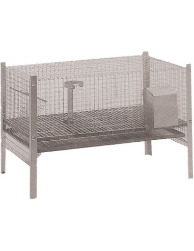 GABBIA X CONIGLI INGRASSO ACCIAIO ZINCATO CM 100X50 H.CM 70
