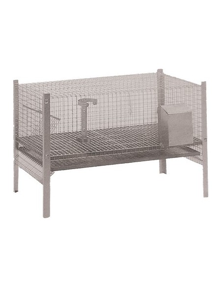 GABBIA X CONIGLI INGRASSO ACCIAIO ZINCATO CM 100X50 H.CM 70