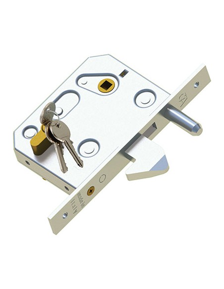 SERRATURA CANCELLO INFILARE 350 COMBI B.Q ZINC F.MM 25 C.SAGOM M1+Q8 E.MM 60