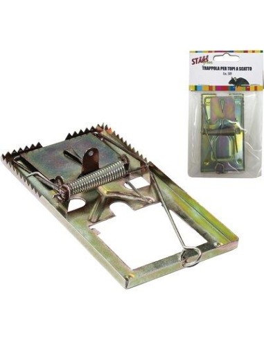TRAPPOLA TOPI A SCATTO STARS ACCIAIO MM 50X90
